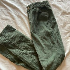 Urban outfitters green corduroy mom jeans